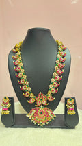 Jadau Kundan mango haram with earrings